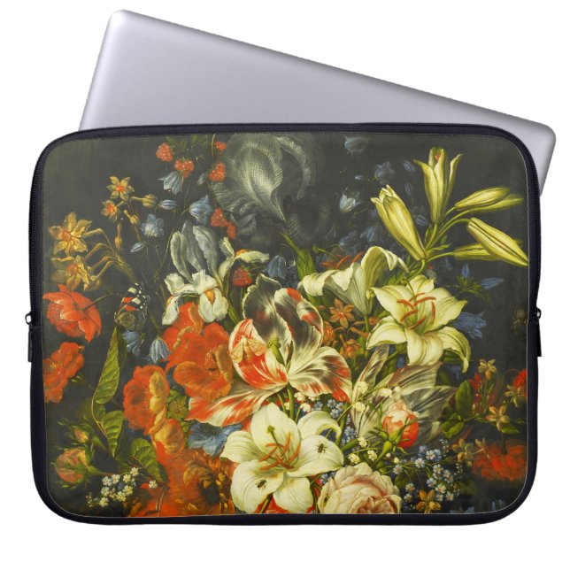 Capa Para Notebook Vida Estática com Flores e Frutas (Frente)