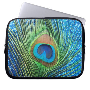 Capa Para Notebook Vida Estática da Pavão Azul-Luminosa