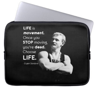 Capa Para Notebook Vida - Eugen Sandow Bodybuilding Motivational