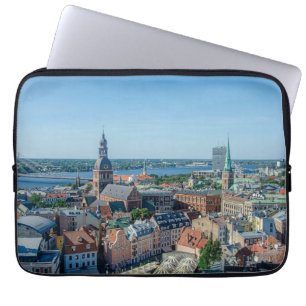 Capa Para Notebook View of Riga city center from above