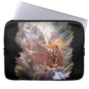 Capa Para Notebook Vignette noturno do casamento indiano americano