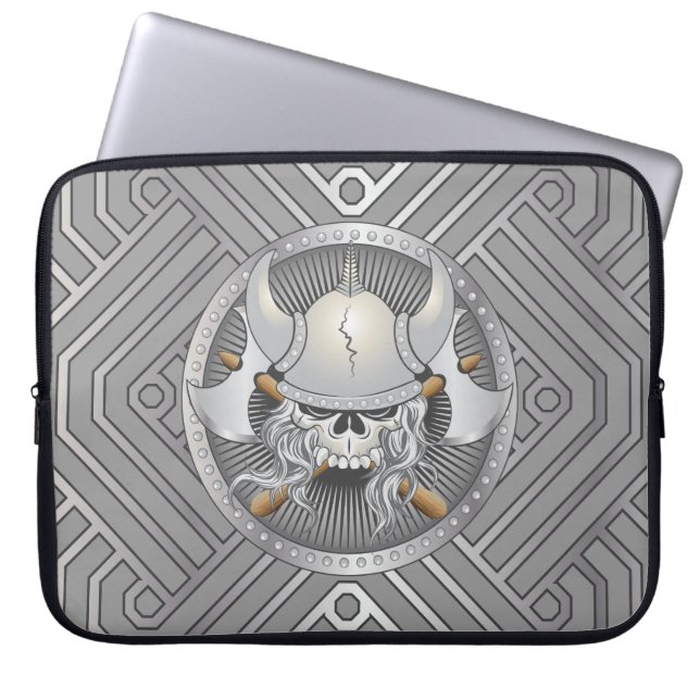 Capa Para Notebook Viking Warrior Skull (Frente)