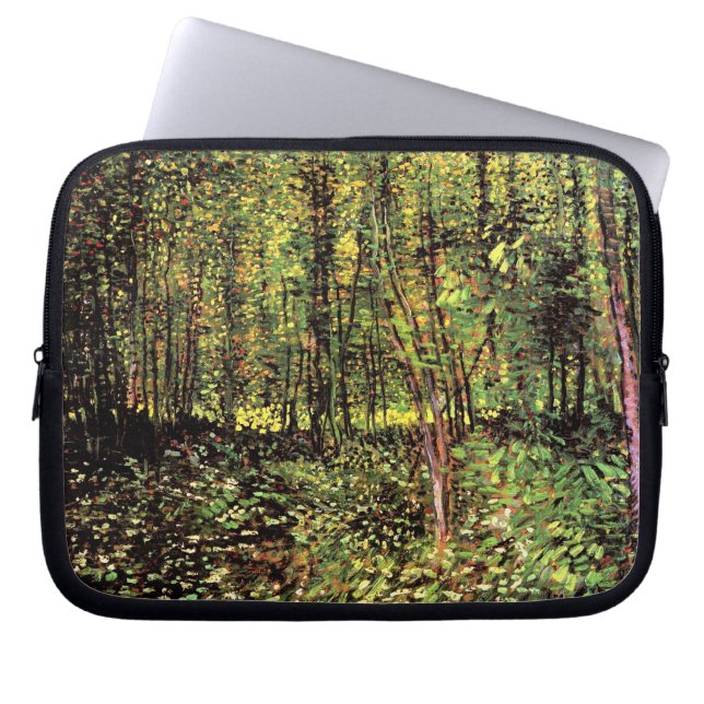 Capa Para Notebook Vincent Van Gogh - Árvores e Sub-bosque Arte Fina (Frente)