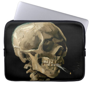 Capa Para Notebook Vincent van Gogh - Crânio com Cigarro Aceso