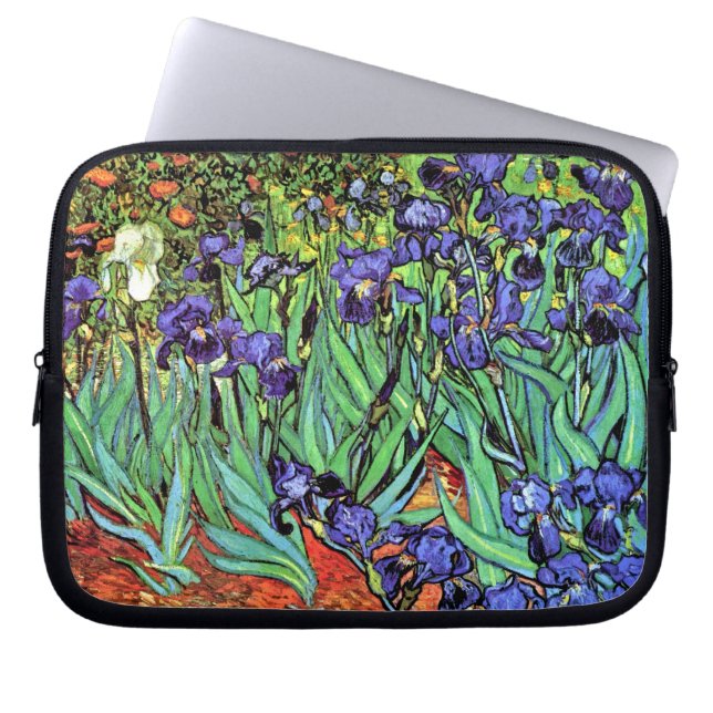 Capa Para Notebook Vincent Van Gogh - Íris - Amante de Flores Arte Fi (Frente)