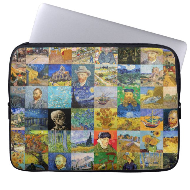 Capa Para Notebook Vincent van Gogh - Masterworks Mosaic Patchwork (Frente)