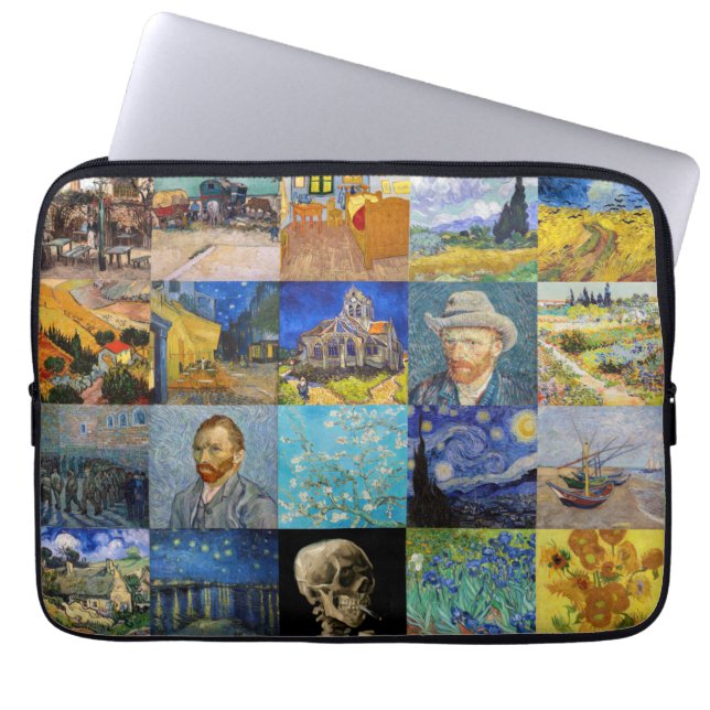 Capa Para Notebook Vincent van Gogh - Masterworks Mosaic Patchwork (Frente)