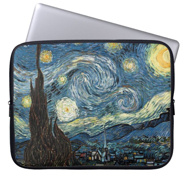 Capa Para Notebook Vincent van Gogh, Noite Estrelada (Frente)