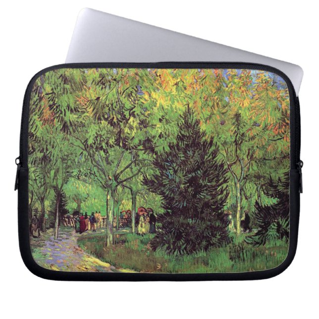 Capa Para Notebook Vincent Van Gogh - Uma Alameda No Jardim Público (Frente)
