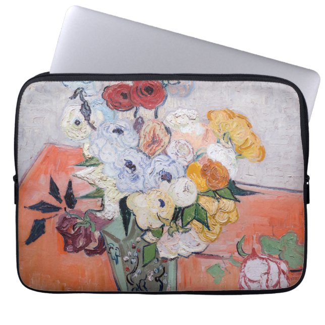 Capa Para Notebook Vincent van Gogh - Vase com Rosas e Anêmonas (Frente)