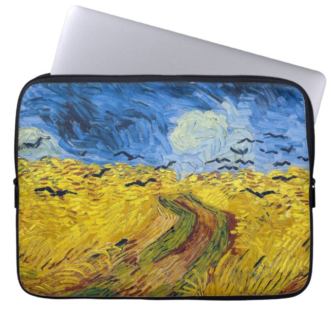 Capa Para Notebook Vincent van Gogh - Wheatfield com Crows (Frente)