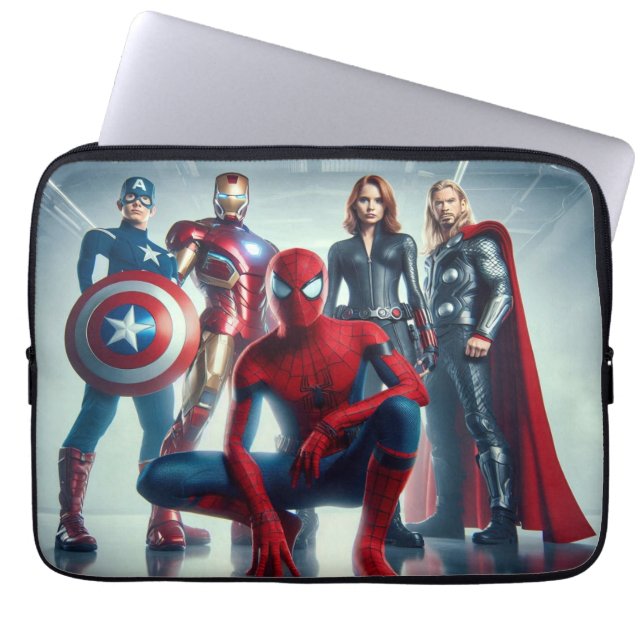 Capa Para Notebook Vingadores Montam Bolsa de laptop (Frente)
