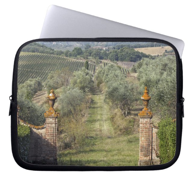 Capa Para Notebook Vinhas, Toscana, Itália (Frente)