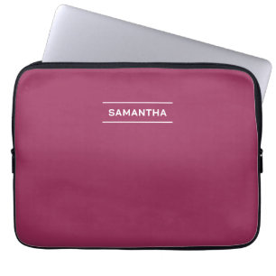 Capa Para Notebook Vinho Elegante Vermelho com Bolsa de laptop de Nom