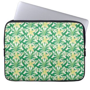 Capa Para Notebook Vintage Art Nouveau snowdrop padrão floral