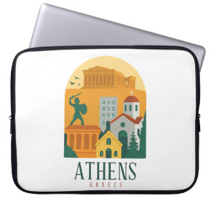 Capa Para Notebook Vintage Athens Grécia - Parthênon