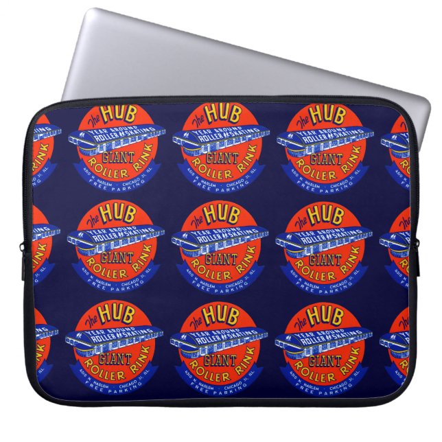Capa Para Notebook Vintage Chicago Roller Rink (Frente)