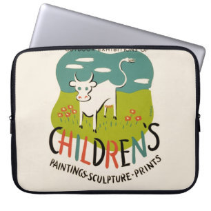 Capa Para Notebook Vintage Children's Art bolsa de laptop
