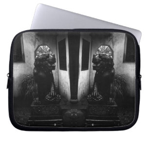 Capa Para Notebook Vintage China Shanghai Yuyuan, estátua do jardim 