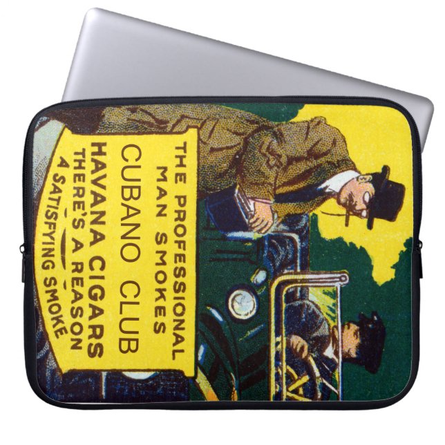 Capa Para Notebook Vintage Cubano Club Cigars (Frente)