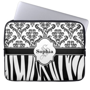 Capa Para Notebook Vintage Damask Legal Zebra Stripes