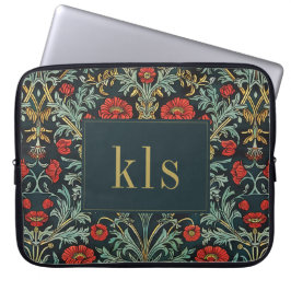 Capa Para Notebook Vintage Dark Poppy William Morris Monographic