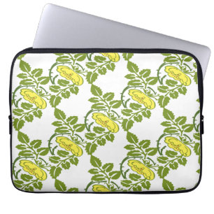 Capa Para Notebook Vintage Floral ButterCup wallpaper damask