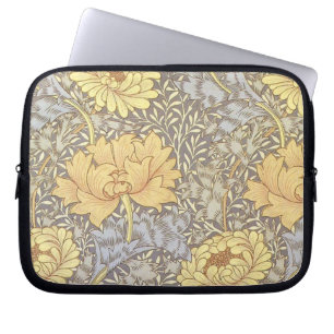 Capa Para Notebook Vintage Floral Wallpaper Chrysanthemums