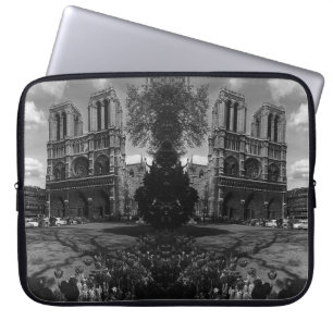 Capa Para Notebook Vintage França Paris Catedral de Notre Dame Laptop