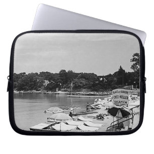 Capa Para Notebook Vintage France Nice Antibes The Garoupe Beach Mous