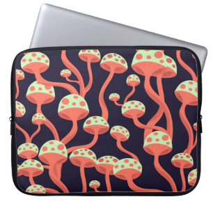 Capa Para Notebook Vintage Graphics Mushroom Sem Fios Padrão