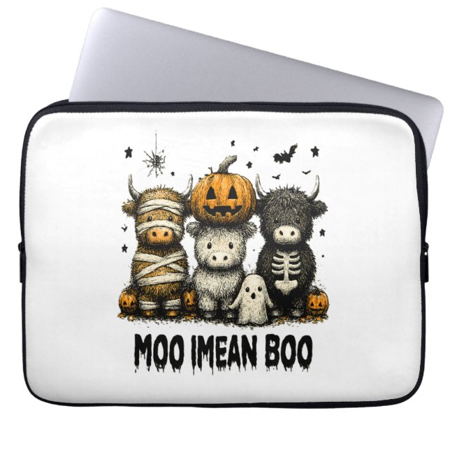 Capa Para Notebook Vintage Halloween Bull Sheet (Frente)