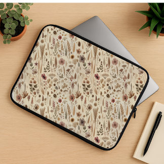 Capa Para Notebook Vintage Herbário Flor Botânica Prensada para Lapto