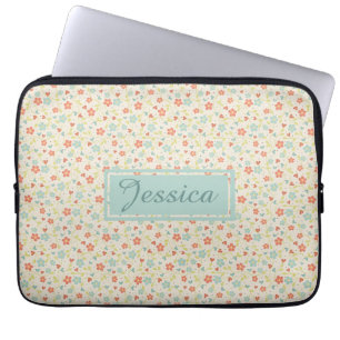 Capa Para Notebook Vintage Light Primavera Busy Floral Personalizado