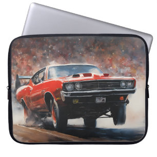 Capa Para Notebook Vintage Musculoso Carro