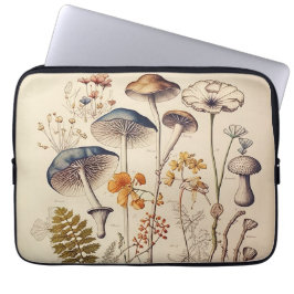 Capa Para Notebook Vintage Mushroom Naturalist