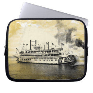 Capa Para Notebook Vintage New Orleans Louisiana Stern Wheeler