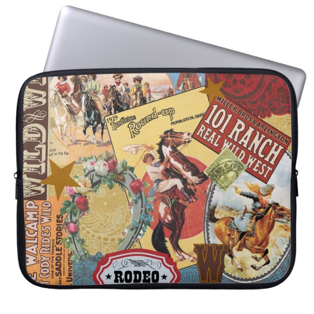 Capa Para Notebook vintage ocidental moderna (Frente)