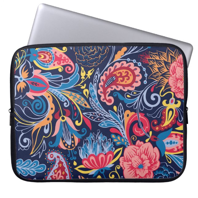 Capa Para Notebook Vintage Paisley Seamless Pattern Design (Frente)