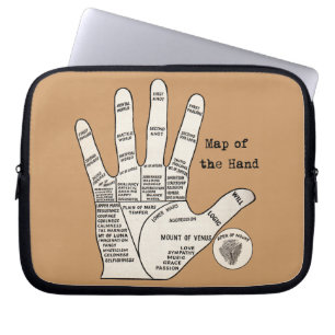 Capa Para Notebook Vintage palm lendo fortuna palmística