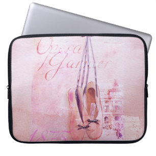 Capa Para Notebook Vintage Pink Watercolor Ballerina Dancer Balé La