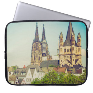 Capa Para Notebook Vintage procurando Catedral de Colônia Koelner em
