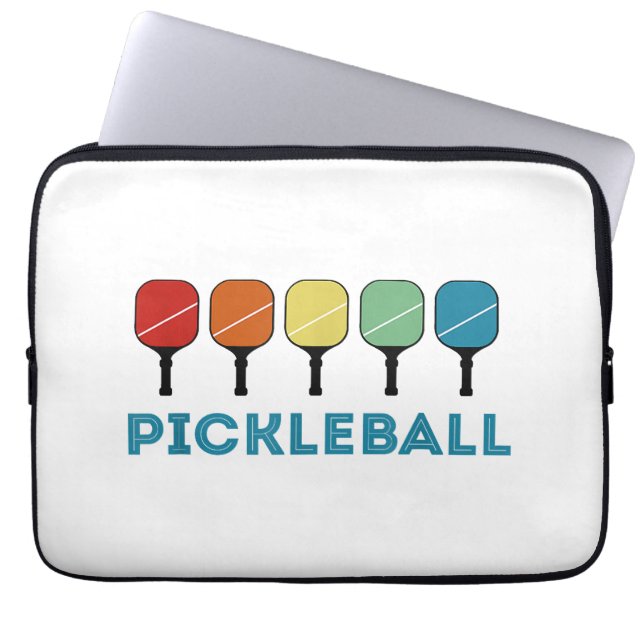 Capa Para Notebook Vintage Retro Pickleball Funny (Frente)
