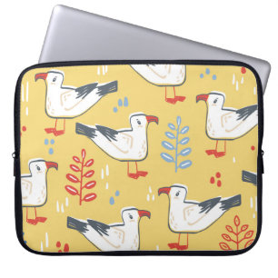 Capa Para Notebook Vintage Seagull Deixa Padrão Natural