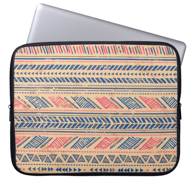 Capa Para Notebook Vintage tribal étnico: padrão perfeito. (Frente)