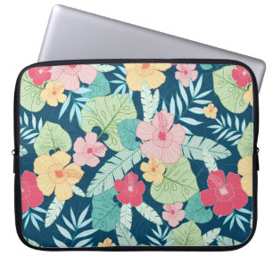 Capa Para Notebook vintage tropical verão havaiano sem descontinuida