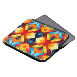Capa Para Notebook Vintage Vibs Em Cores: Na moda Geométrico Forms
