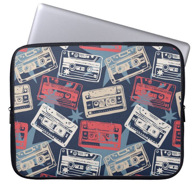 Capa Para Notebook Vintage, Vintage, sem costura (Frente)