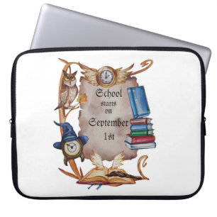 Capa Para Notebook Vintage Watercolor Owl