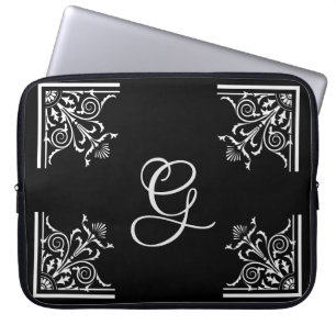 Capa Para Notebook Vintagem Branca e Negra Branca Personalizada